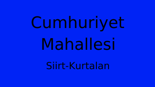 Cumhuriyet Mahallesi Thumbnail