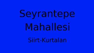 Seyrantepe Mahallesi Thumbnail