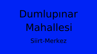 Dumlupınar Mahallesi Thumbnail