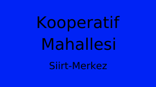 Kooperatif Mahallesi Thumbnail