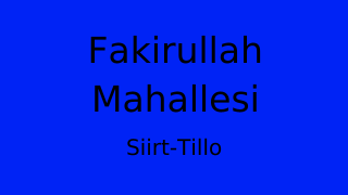 Fakirullah Mahallesi Thumbnail