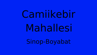 Camiikebir Mahallesi Thumbnail