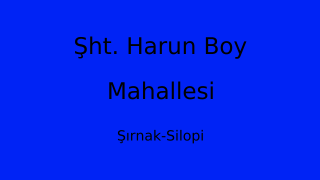 Şht. Harun Boy Mahallesi Thumbnail