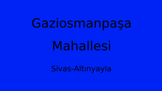 Gaziosmanpaşa Mahallesi Thumbnail