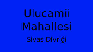 Ulucamii Mahallesi Thumbnail