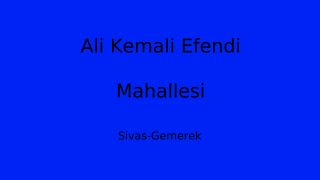 Ali Kemali Efendi Mahallesi Thumbnail