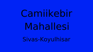 Camiikebir Mahallesi Thumbnail