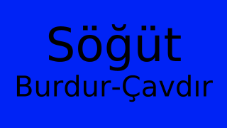 Söğüt, Çavdır, Burdur Thumbnail