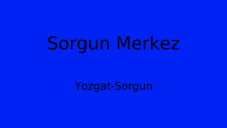 Sorgun Belediyesi, Yozgat Thumbnail