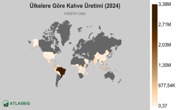 Ülkelere Göre Kahve Üretimi 2026