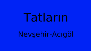 Tatların, Acıgöl, Nevşehir Thumbnail