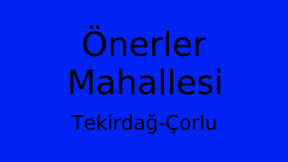 Önerler Mahallesi Thumbnail