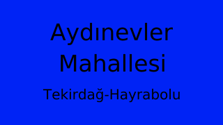 Aydınevler Mahallesi Thumbnail