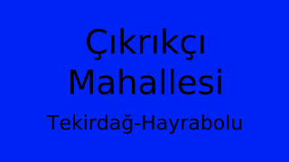 Çıkrıkçı Mahallesi Thumbnail