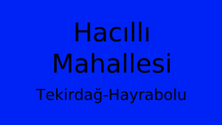 Hacıllı Mahallesi Thumbnail