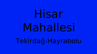 Hisar Mahallesi Thumbnail
