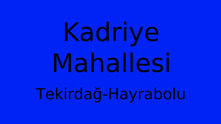 Kadriye Mahallesi Thumbnail