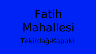 Fatih Mahallesi Thumbnail