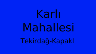 Karlı Mahallesi Thumbnail