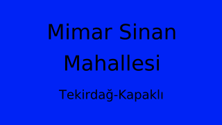 Mimar Sinan Mahallesi Thumbnail
