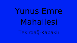 Yunus Emre Mahallesi Thumbnail