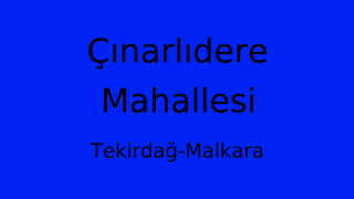 Çınarlıdere Mahallesi Thumbnail