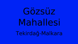 Gözsüz Mahallesi Thumbnail