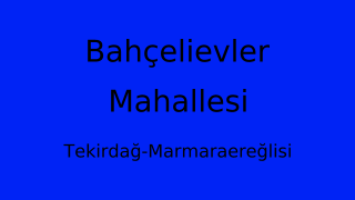 Bahçelievler Mahallesi Thumbnail