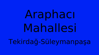 Araphacı Mahallesi Thumbnail