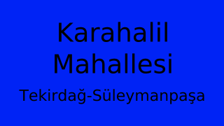 Karahalil Mahallesi Thumbnail