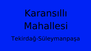 Karansıllı Mahallesi Thumbnail