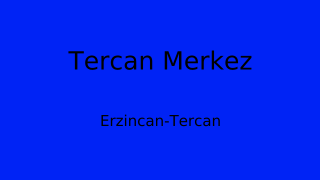 Tercan Belediyesi, Erzincan Thumbnail