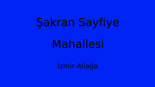 Şakran Sayfiye Mahallesi Thumbnail