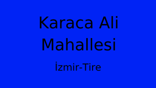 Karaca Ali Mahallesi Thumbnail