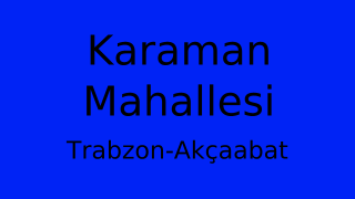 Karaman Mahallesi Thumbnail