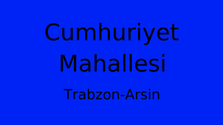 Cumhuriyet Mahallesi Thumbnail