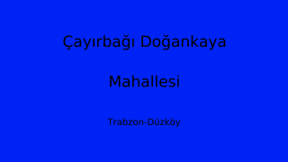 Çayırbağı Doğankaya Mahallesi Thumbnail