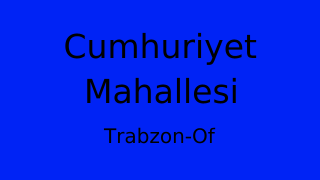 Cumhuriyet Mahallesi Thumbnail