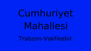 Cumhuriyet Mahallesi Thumbnail