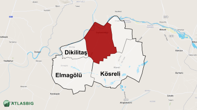 Ceyhanbekirli Mahallesi ve Çevresindeki Mahalle ve Köyler Haritası Thumbnail