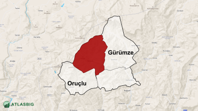 Bahçecik Mahallesi ve Çevresindeki Mahalle ve Köyler Haritası Thumbnail