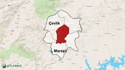Çukur Mahallesi ve Çevresindeki Mahalle ve Köyler Haritası Thumbnail