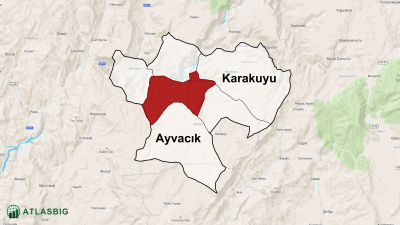 Değirmenciuşağı Mahallesi ve Çevresindeki Mahalle ve Köyler Haritası Thumbnail