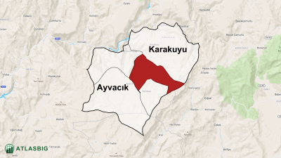 Kapaklıkuyu Mahallesi ve Çevresindeki Mahalle ve Köyler Haritası Thumbnail