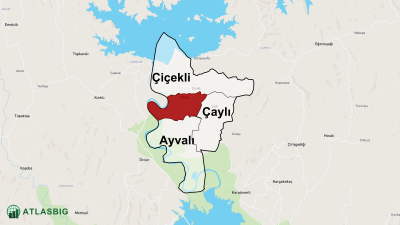 Aflak Mahallesi ve Çevresindeki Mahalle ve Köyler Haritası Thumbnail
