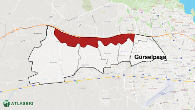 Bahçeşehir Mahallesi ve Çevresindeki Mahalle ve Köyler Haritası Thumbnail