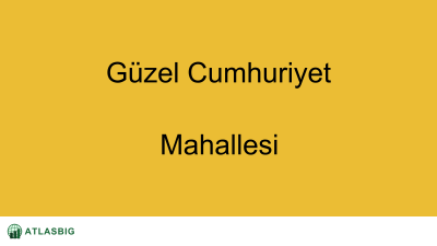 Güzel Cumhuriyet Mahallesi Haritası Thumbnail