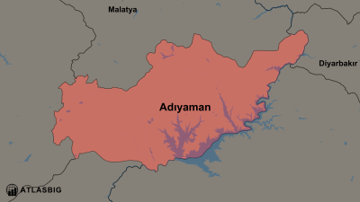 Adıyaman ve Komşu İller Haritası Thumbnail