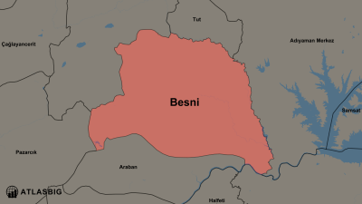 Besni ve Komşu İlçeler Haritası Thumbnail