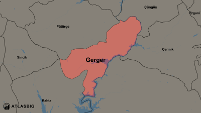 Gerger ve Komşu İlçeler Haritası Thumbnail